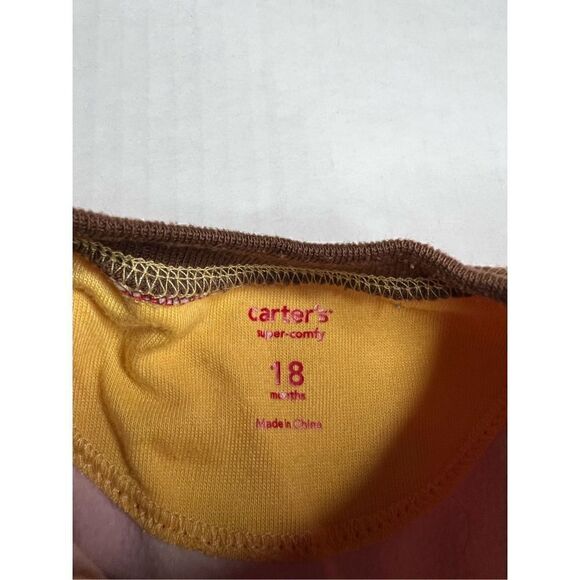 Set of 2 Carters super-comfy size 18 months footed pajamas - Picture 5 of 10